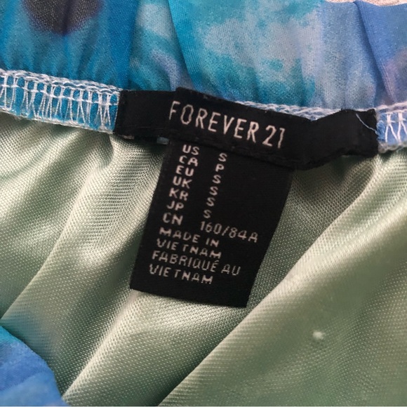 Forever 21 Strapless Watercolor Dress (Size S) - Picture 7 of 9